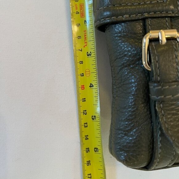 COLE HAAN | Zooey Crossbody Bag Dark Green Pebbled Leather-EUC - Picture 8 of 12